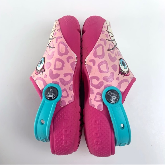 pink cheetah print crocs